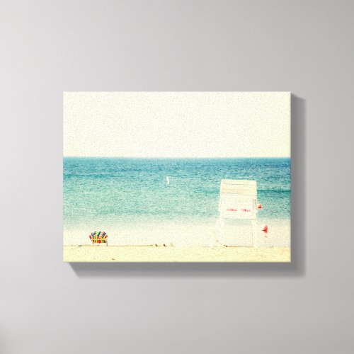 Lifeguard Stand  Sandy Beach  Canvas Print