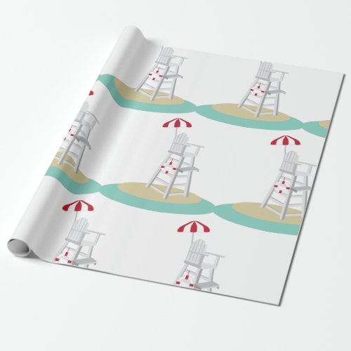 Lifeguard Stand Wrapping Paper