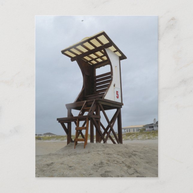 Lifeguard Stand Wrightsville Beach Postcard (Front)