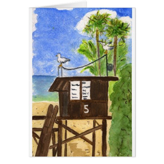 Lifeguard Station 5 Cards (Front)