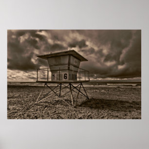 Lifeguard Tower # 16 Poster
