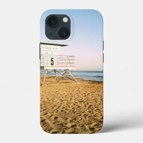 Lifeguard Tower in Santa Cruz iPhone 13 Mini Case