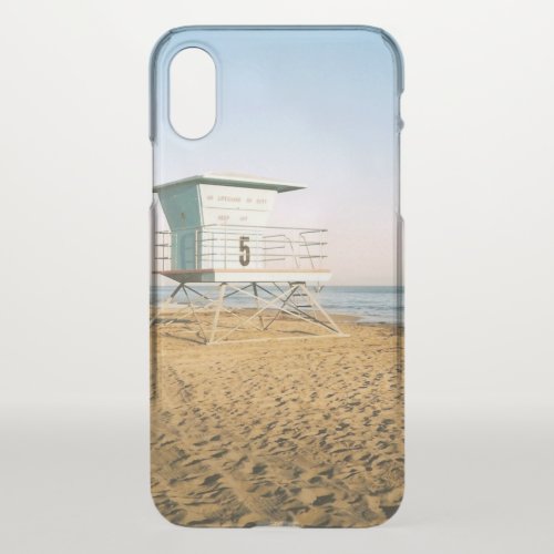 Lifeguard Tower in Santa Cruz iPhone X Case