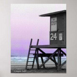 Lifeguard Tower Newport Beach Print