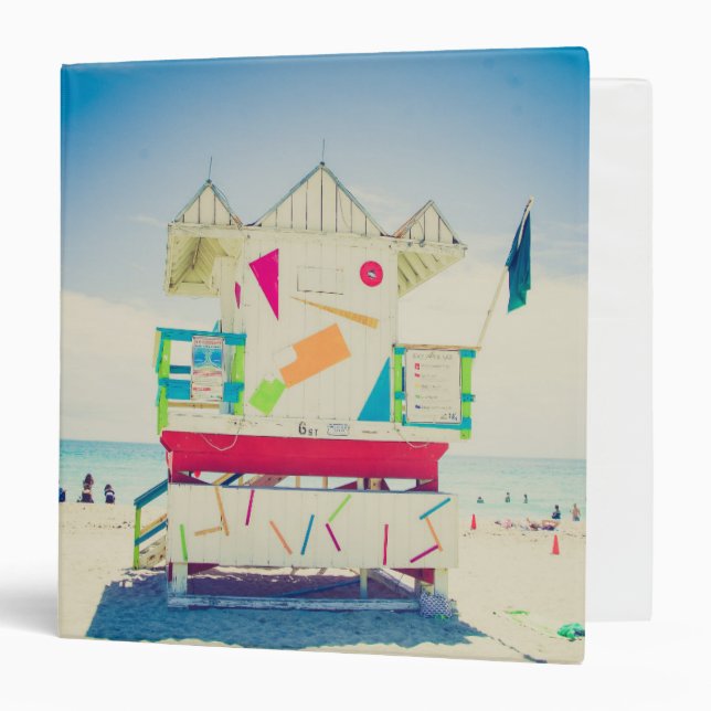 Lifeguard Tower | South Beach, Miami Binder (Front/Inside)