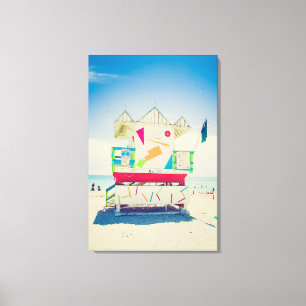 Lifeguard Tower   South Beach, Miami Canvas Print