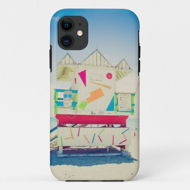 Lifeguard Tower | South Beach, Miami Case-Mate iPhone Case (Back)