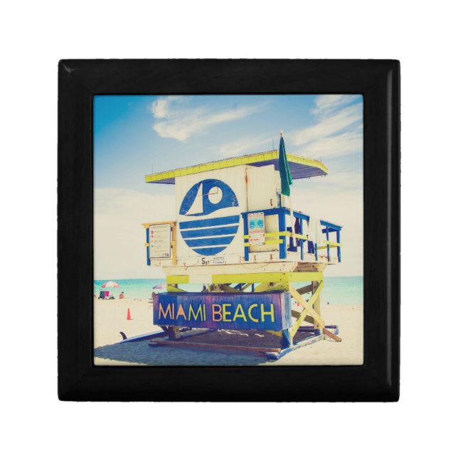 Lifeguard Tower | South Beach, Miami, Fl Jewelry Box (Front)