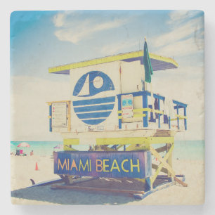 Lifeguard Tower   South Beach, Miami, Fl Stone Coaster