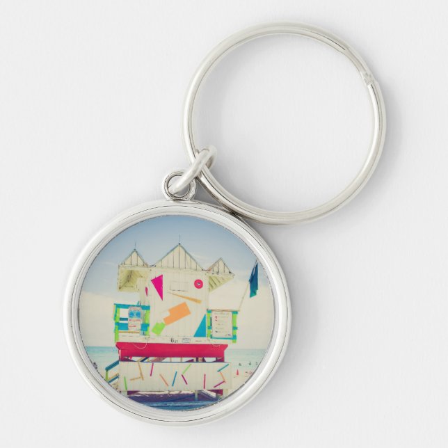 Lifeguard Tower | South Beach, Miami Keychain (Front)