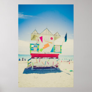Lifeguard Tower South Beach, Miami Poster