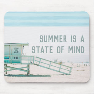 Lifeguard Tower Summer State of Mind Mouse Pad