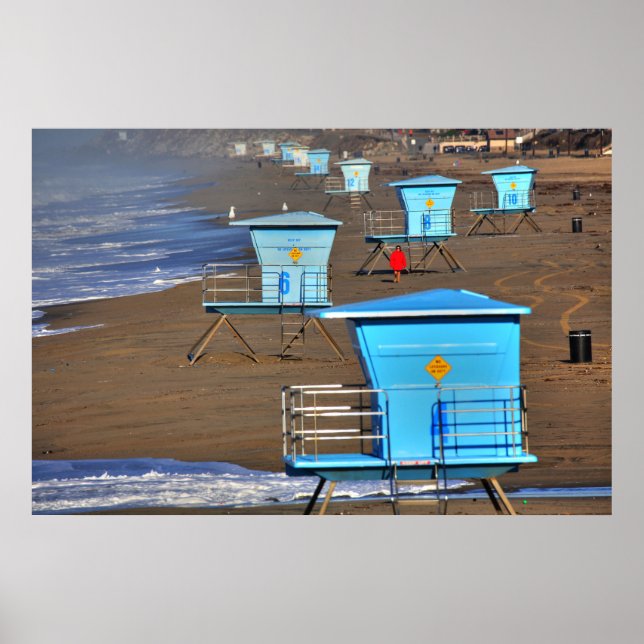 Lifeguard Towers Poster (Front)