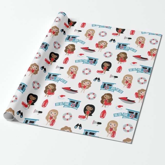 Lifeguard Wrapping Paper (Unrolled)