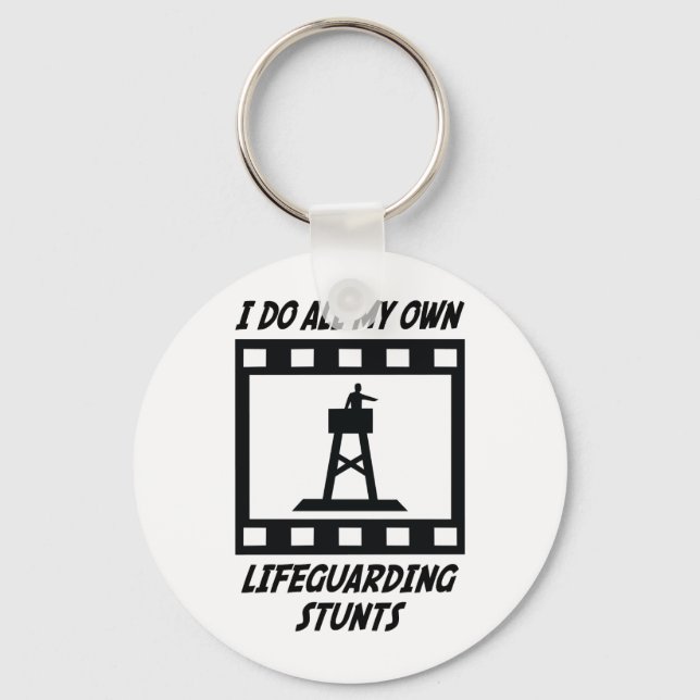 Lifeguarding Stunts Keychain (Front)