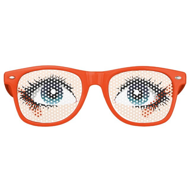 Lifelike Open Eyes Party Sunglasses (Front)