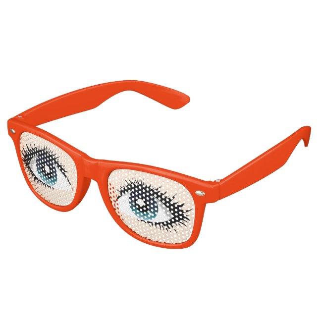 Glasses Case Glasses Kaomoji Lifelike Open Eyes Party