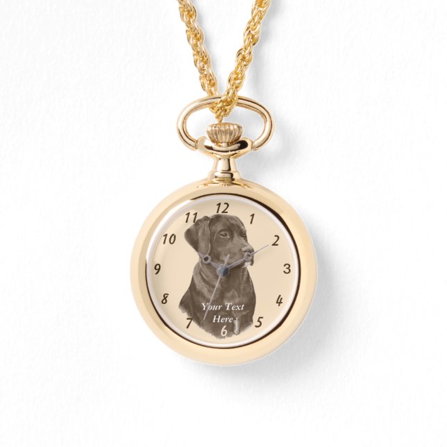 lifelike portait painting of labrador dog watch (Front)