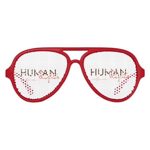 Lifeline to Human Rights Aviator Sunglasses