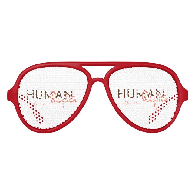 Lifeline to Human Rights Aviator Sunglasses (Front)