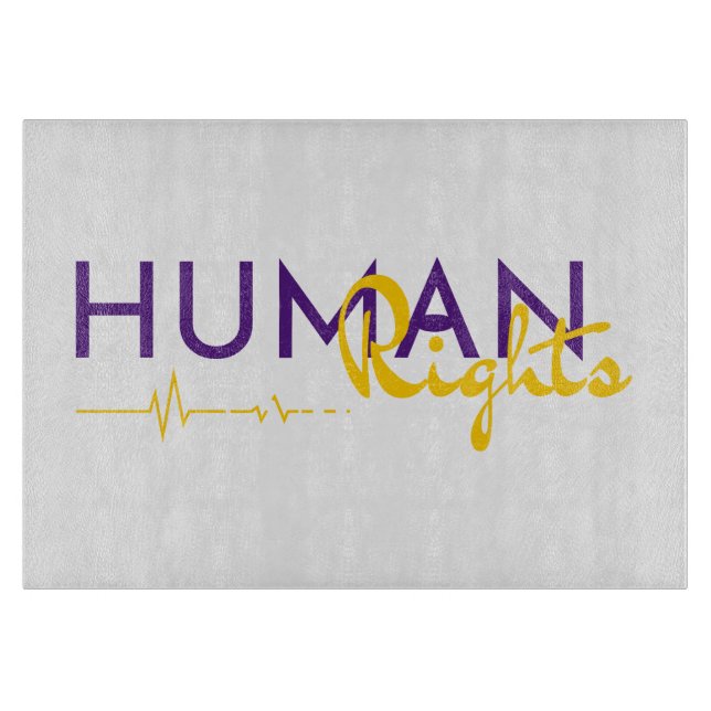 Lifeline to Human Rights Cutting Board (Front)