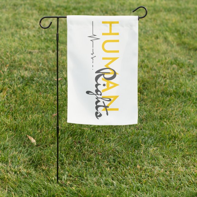 Lifeline to Human Rights Garden Flag (In SItu)