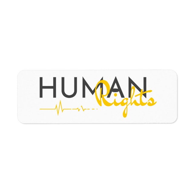 Lifeline to Human Rights Label (Front)