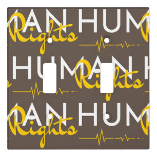 Lifeline to Human Rights Light Switch Cover
