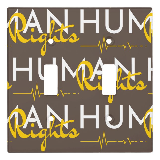 Lifeline to Human Rights Light Switch Cover (Front)