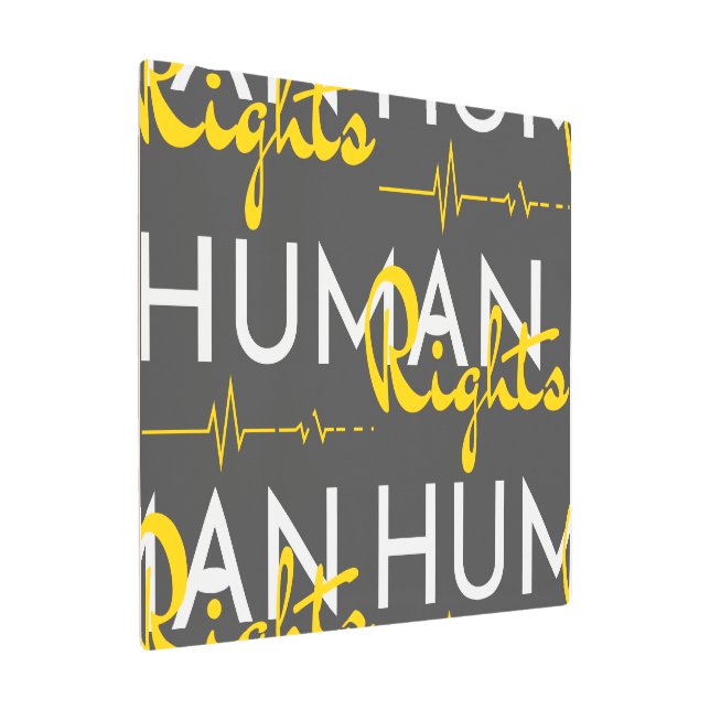 Lifeline to Human Rights Metal Print (Angled)