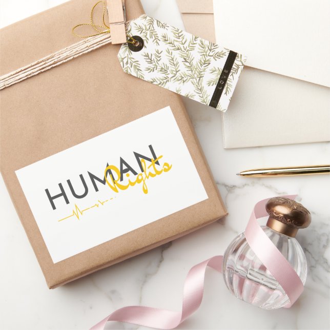 Lifeline to Human Rights Rectangular Sticker (Gifting)