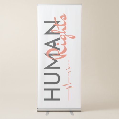 Lifeline to Human Rights Retractable Banner