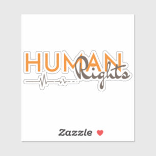 Lifeline to Human Rights Sticker