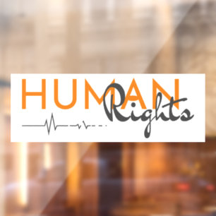 Lifeline to Human Rights Window Cling