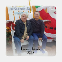 Lifelong Friends 2 photo 2 year 2-sided Christmas