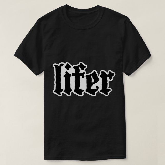Lifer Down NOLA Sticker T-Shirt (Design Front)