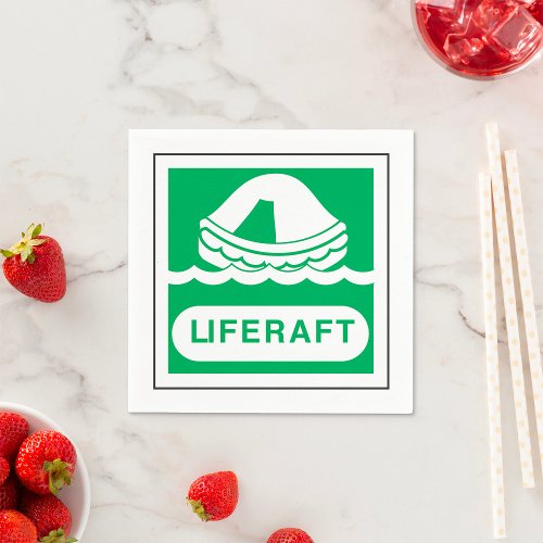 Liferaft Sign Paper Napkins