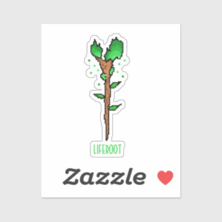 Liferoot Wizard Staff Fantasy Weapon Sticker