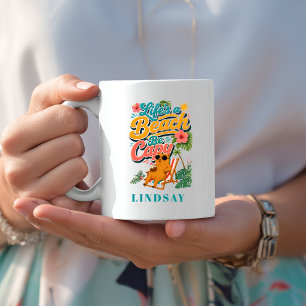 Life's a Beach Be Capy — Tropical Capybara Coffee Mug