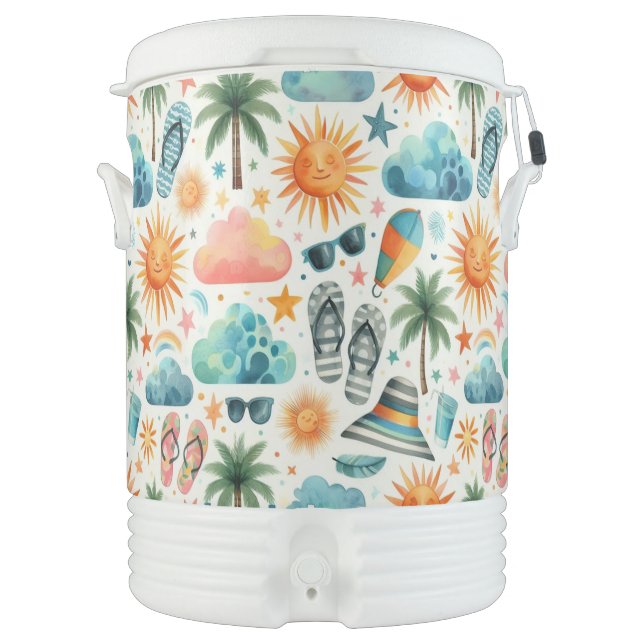 Life's a Beach Beverage Cooler (Front)