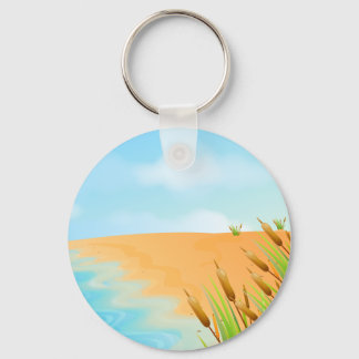 Lifes a Beach Keychain