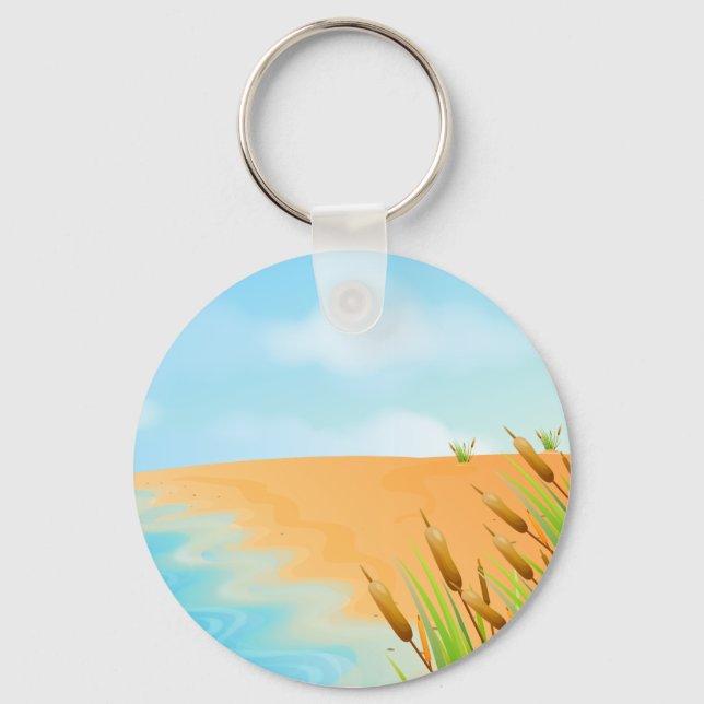 Lifes a Beach Keychain (Front)