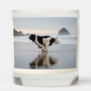 Lifes a beach Landseer Newfoundland Candle