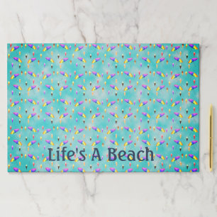 "Life's a Beach" Large Doodle Desk Paper Pad