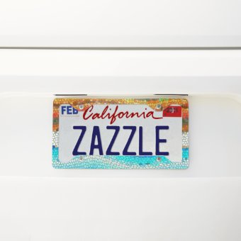 LIFE IS GOOD WHEN I'M AT THE BEACH  License Plate Frame - Foto 4