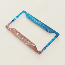 LIFE IS GOOD WHEN I'M AT THE BEACH  License Plate Frame - Foto 10