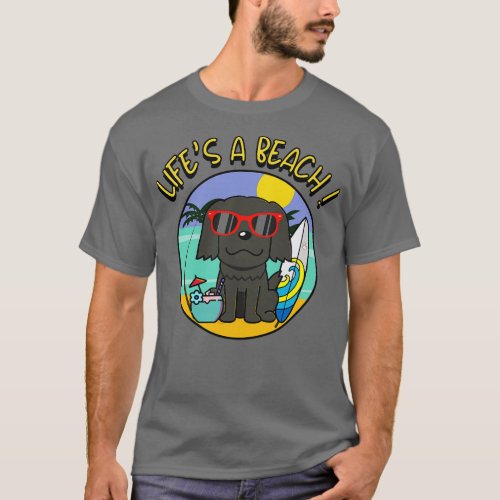 Lifes a beach Sheepdog T_Shirt