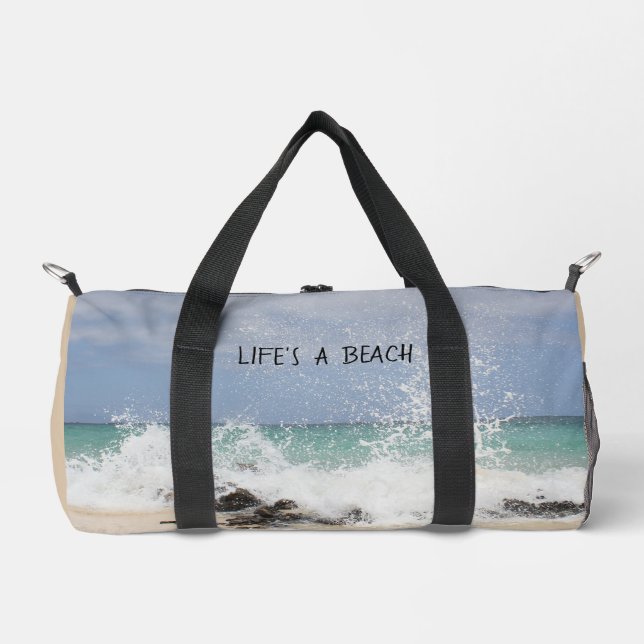 Life's A Beach Small Duffle Bag (Front)