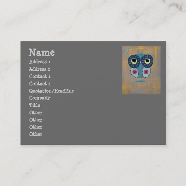 Life's A Boomerang Owl Business Card (Front)
