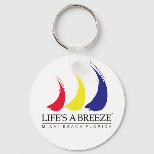 Life's a Breeze_Miami Beach keychain (Front)